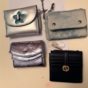 Set of Four Stylish Wallets